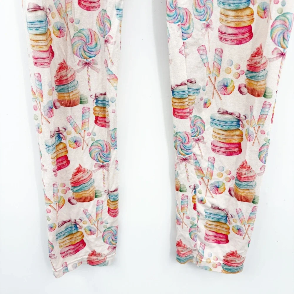 Bestaroo Girls Sweet Treats Pastel Print Bamboo Pajama Sleep Pants Size 6